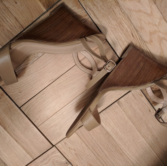 Firth Women's Two Piece Wedge Sandal Size 8 - Picture 4 of 4